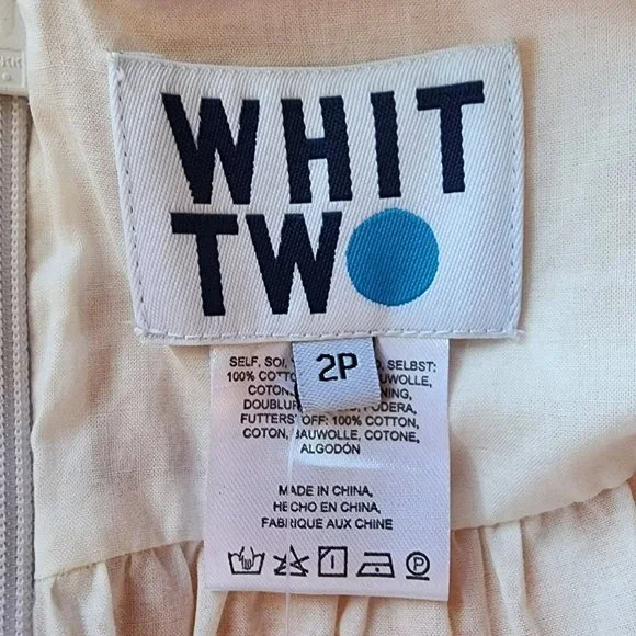 NWT Anthropologie Whit Two Petite Helenium Cut Out Midi Floral Dress Womens 2P - Picture 9 of 12